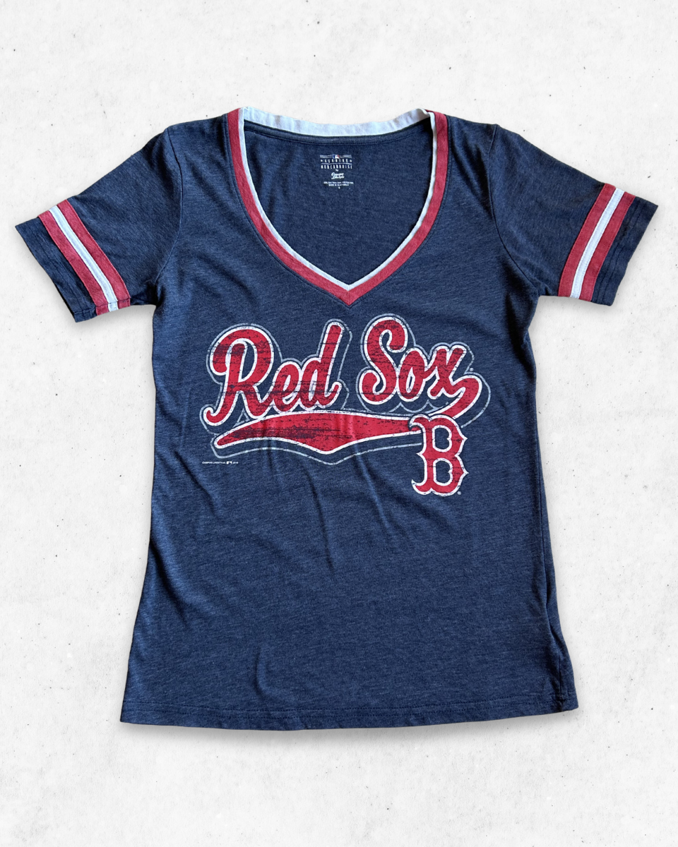 Camiseta MLB Boston Red Sox Mujer Gris S
