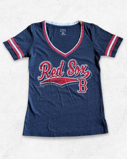 Camiseta MLB Boston Red Sox Mujer Gris S