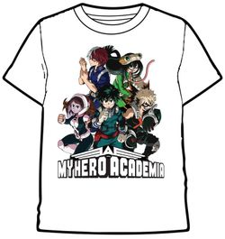 CAMISETA MY HERO ACADEMIA PERSONAJES WHITE