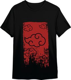 Camiseta Naruto Shipp Akatsuki Negro T