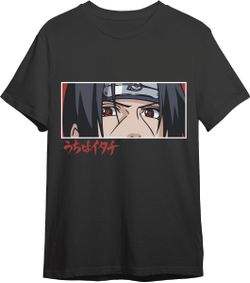 Camiseta Naruto Shipp Itachi Eyes Negro T