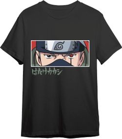 Camiseta Naruto Shipp Kakashi Eyes Negro T