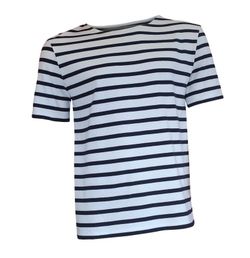 Camiseta Navy de rayas marino y blanco de hombre