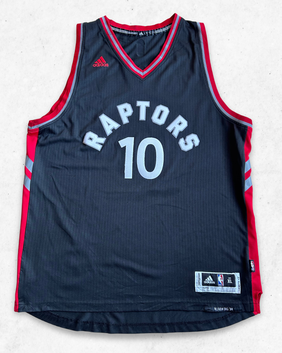Camiseta NBA Adidas Toronto Raptors 10 DeRozan Negro XL