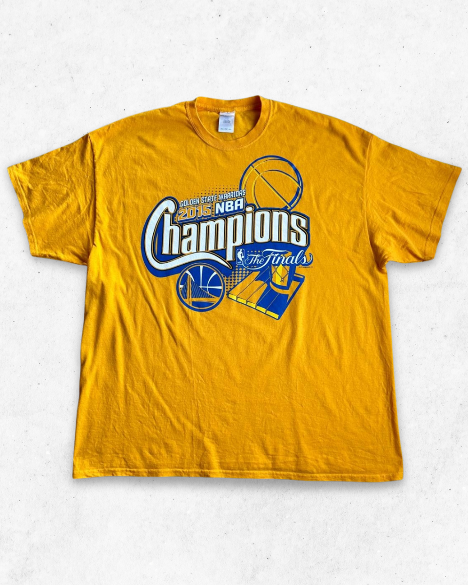 Camiseta NBA Golden State Warriors The Finals Champions 2015 Amarillo Mostaza XXL