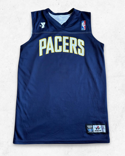 Camiseta NBA Indiana Pacers Reversible Azul Marino y Blanco L