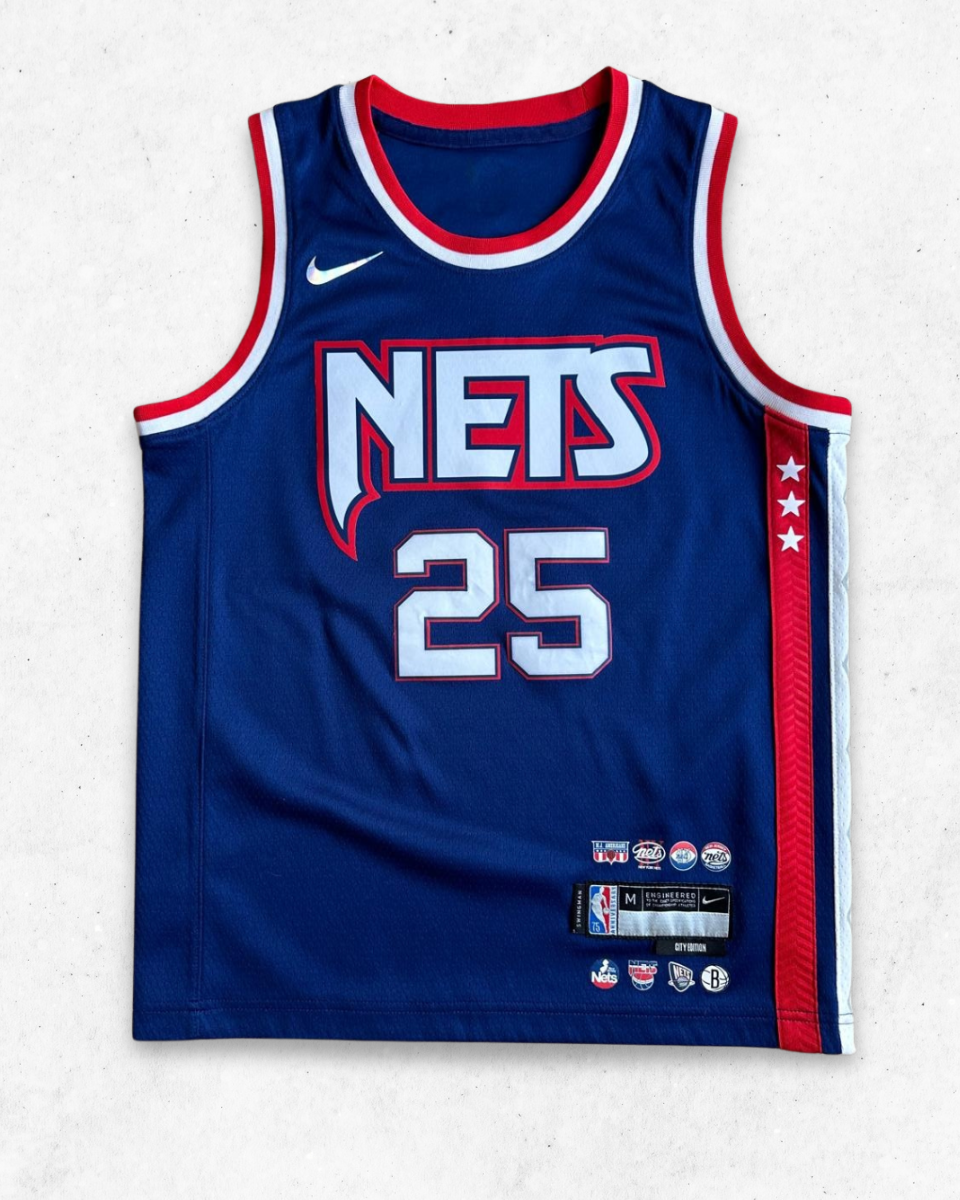 Camiseta NBA Nike Brooklyn Nets 25 Vicent Niños Azul M