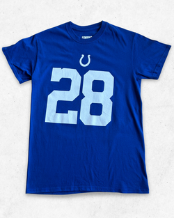 Camiseta NFL Indianapolis Colts 28 Taylor Azul S
