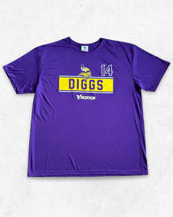 Camiseta NFL Minnesota Vikings 14 Diggs Morado XL