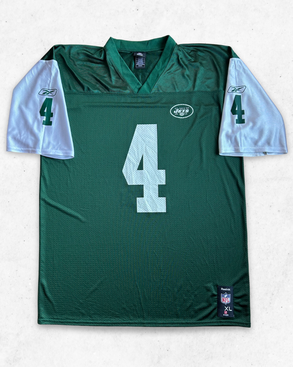 Camiseta NFL Reebok New York Jets 4 Favre Verde XL