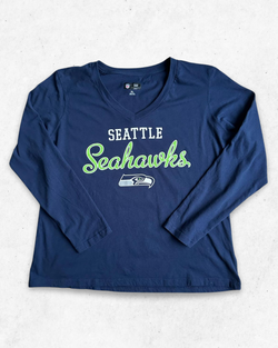 Camiseta NFL Seattle Seahawks Mujer Azul Marino XL