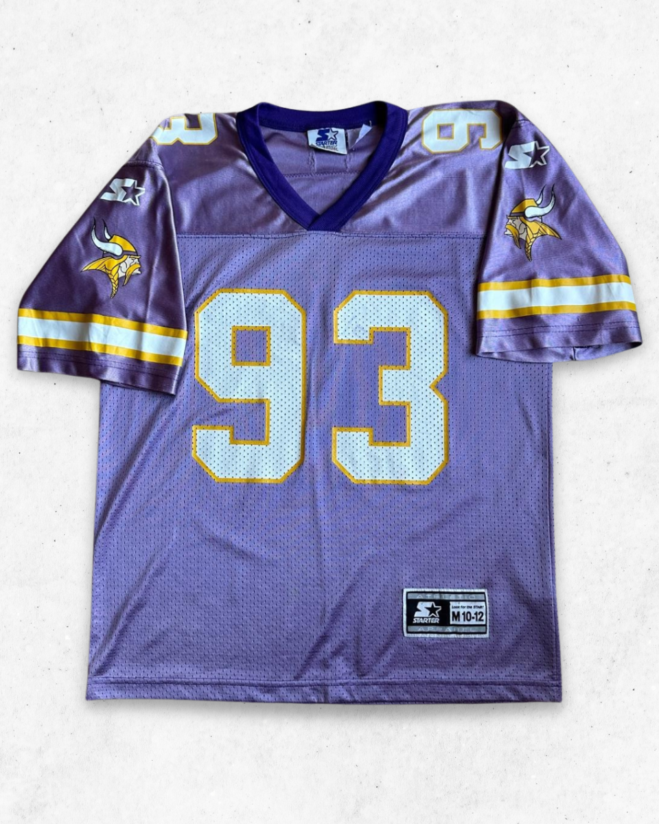 Camiseta NFL Vintage 90s Minnesota Vikings 93 John Randle Niños Morado M