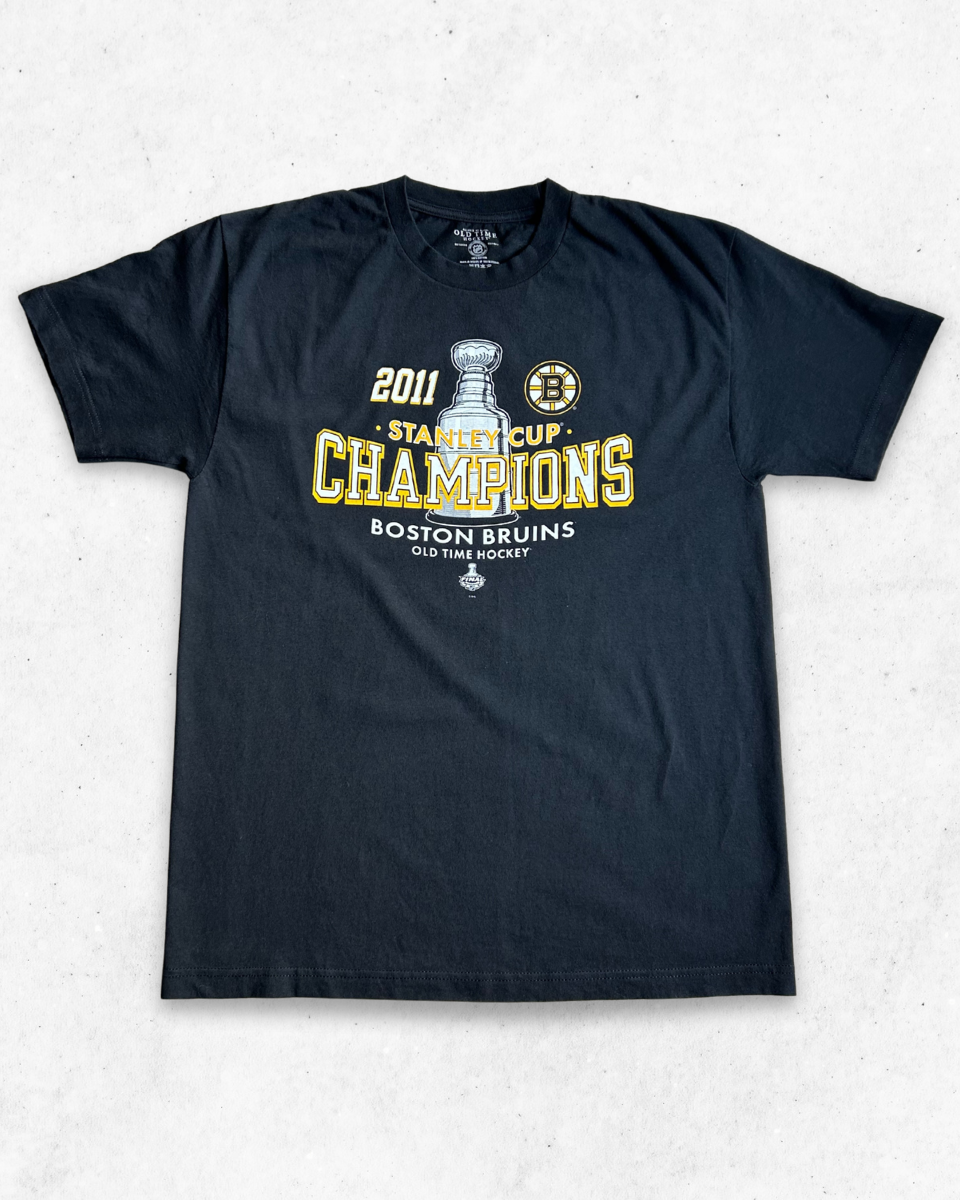 Camiseta NHL Boston Bruins Stanley Cup Negro L