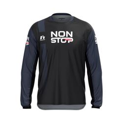 Camiseta Non Stop Bikes Negra Tech Trial Hebo