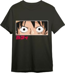 Camiseta One Piece Luffy Eyes Negro T