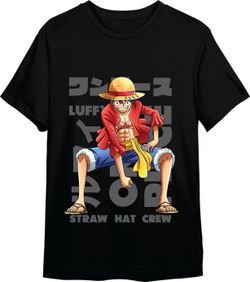 Camiseta One Piece Luffy Negro T