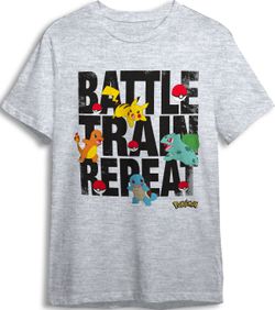 Camiseta Poke056 Battle Gris T