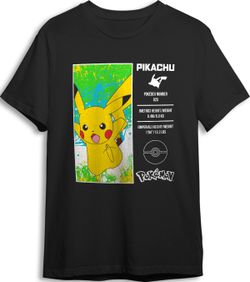 Camiseta Poke193 Pikachu Negro T