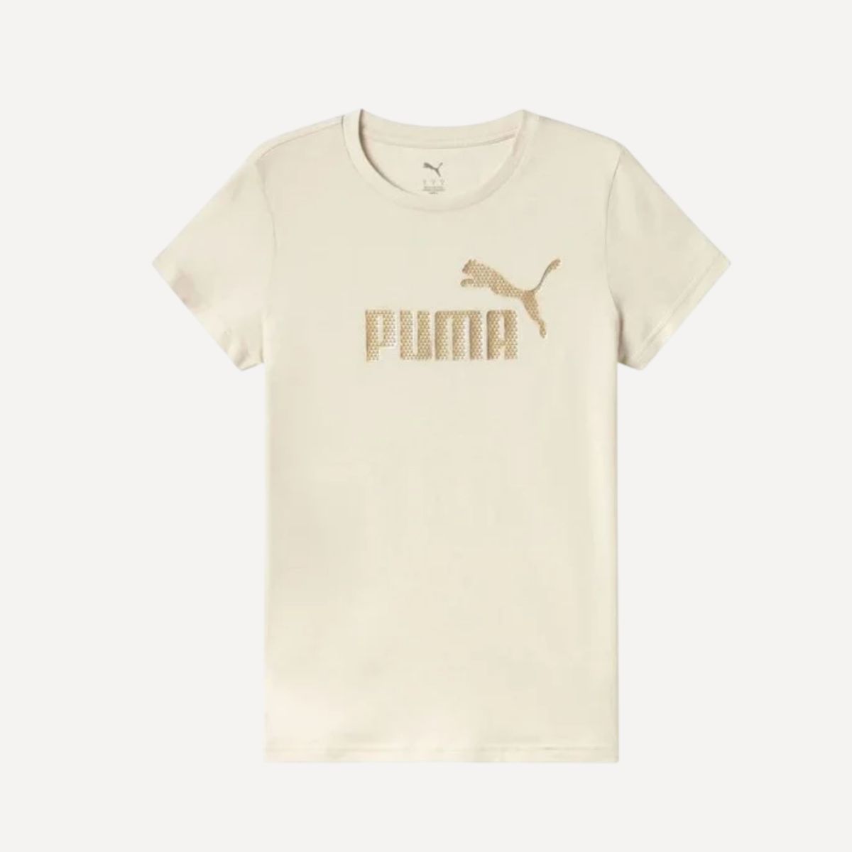 Camiseta Puma Essentials+ Textured Foil Beige