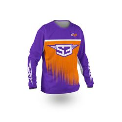 Camiseta S3 Parts Off Road Neon Collection Perfored Naranja DRA-K26