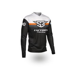 Camiseta S3 Parts Racing Colección Negro-Naranja IG1-OR