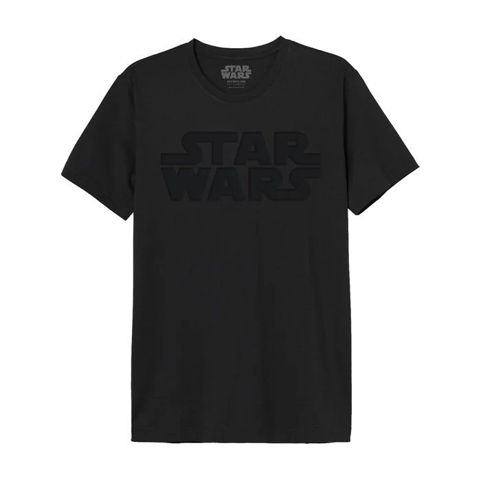 Camiseta Star Wars logo negro