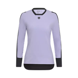 🚵‍♀️👕 Camiseta Técnica Fox Defend Thermal Mujer – Color Lila  Rendimiento y Calidez para el MTB ❄️🔥