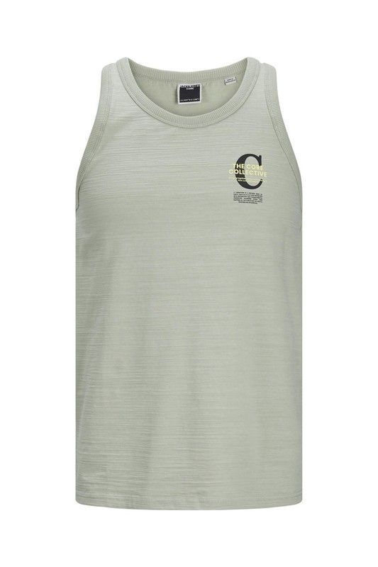 Camiseta tirantes con pequeño print branding Jack & Jones Moonbean