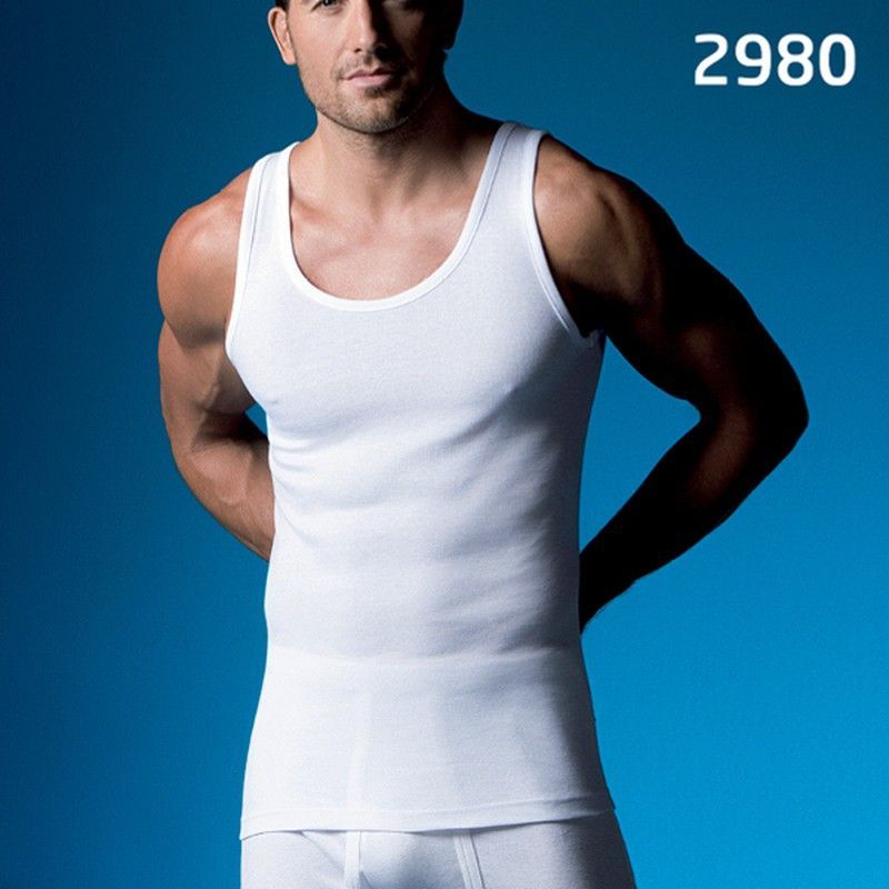 Camiseta tirantes hombre 50% algodón A0980 Abanderado