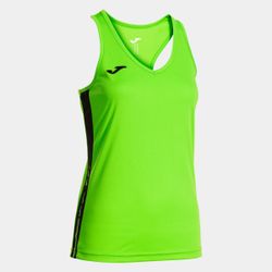 Camiseta Tirantes Olimpiada Verde Fluor Negro