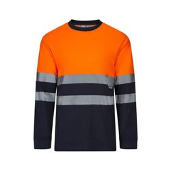 Camisetas bicolor de alta visibilidad en manga larga