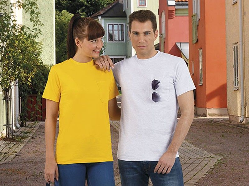 Camisetas manga corta de colores con bolsillo - EAGLE