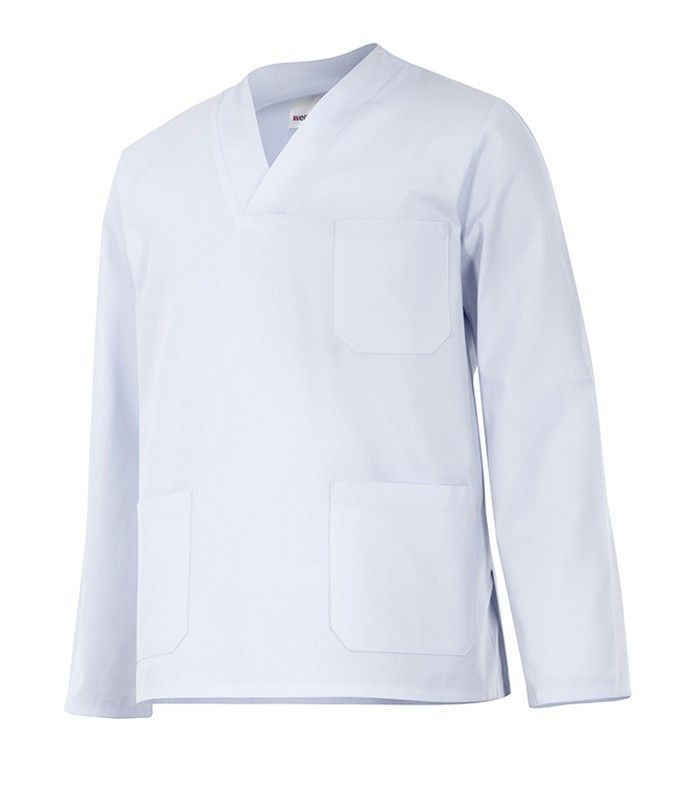 Camisola Pijama Manga Larga Blanco Referencia 588-7.