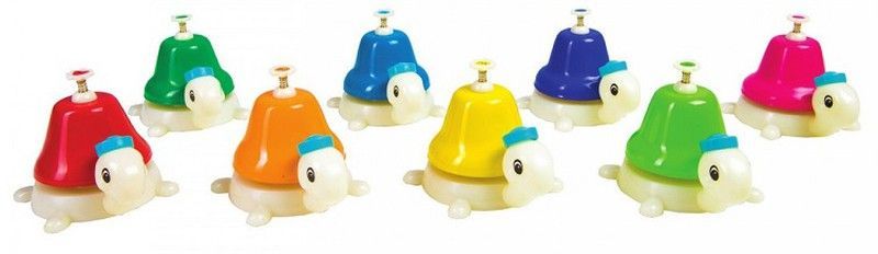 Campanitas musicales de tortuga pequeñas