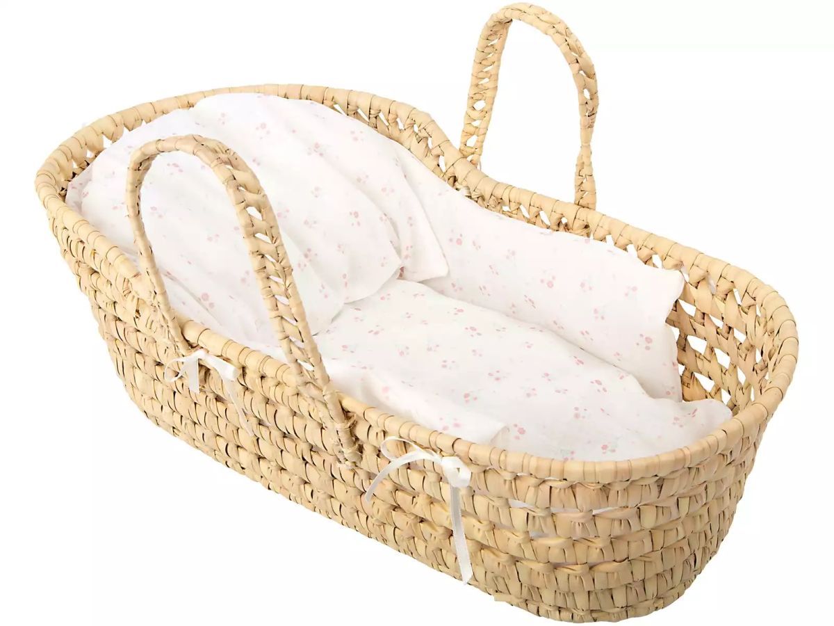 Canastilla Mimbre Con Dos Asas - Largo 43 cm. -  Arias