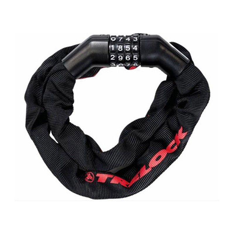 Candado cadena combinacion trelock bc260 110 cm - 5 mm sin soporte negro seguridad 2