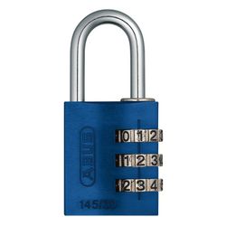 Candado combinaciÇün ABUS 145 Candado Combinacion Alum.20 Mm.Azul