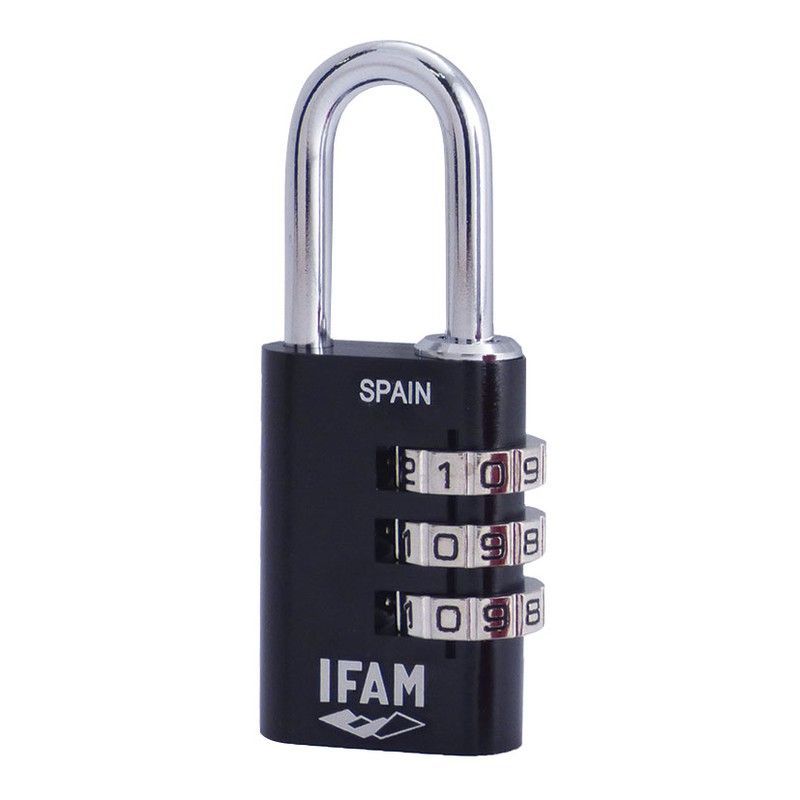 Candado combinaciÇün IFAM aluminio Col Combi Candado Alum. Combinacion  Negro. 30 Mm.
