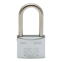 Candado Inox 30al . Inoxidable. 30mm. Con 2 Llaves. Arco Largo. Ifam