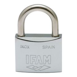 Candado Inox 60. Inoxidable. 60mm. Con 2 Llaves. Arco Normal. Ifam