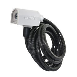 Candado luma espiral enduro 7334/185 cm x 10 mm negro/blanco