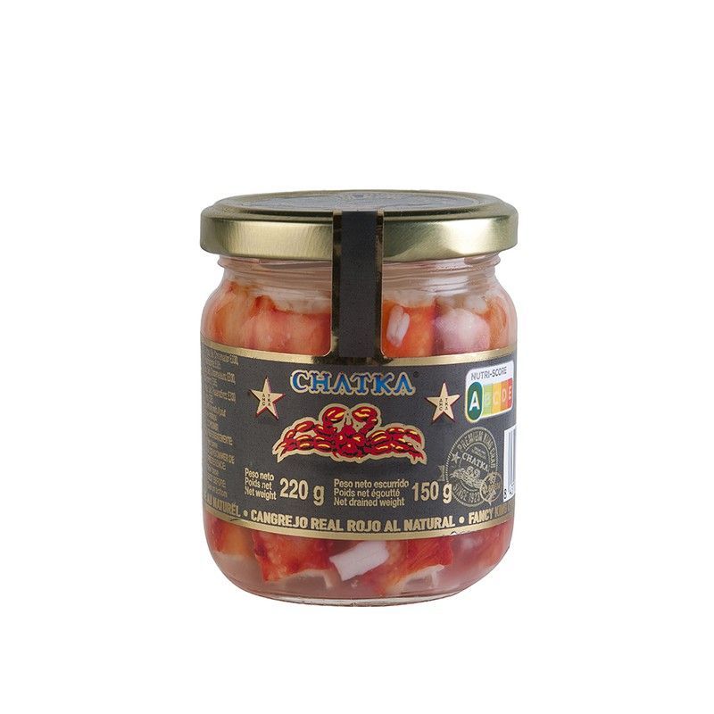 Cangrejo real ruso 100% patas Envase cristal 220 g Chatka