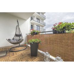 Cañizo Fency Twin 1,5x3m imitación madera natural Nortene