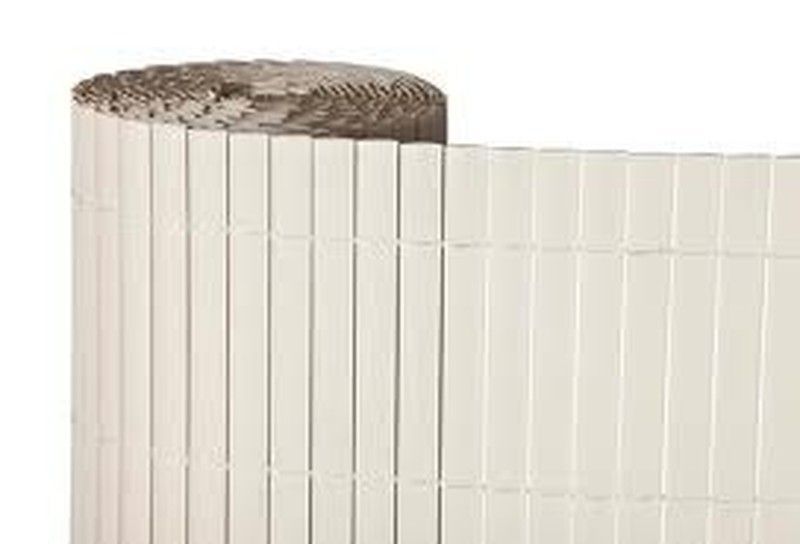 Cañizo PVC doble cara blanco