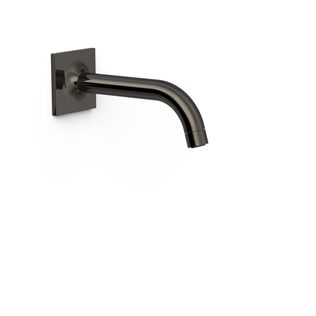 Caño fijo de pared con toma de agua a pared regulable en profundidad