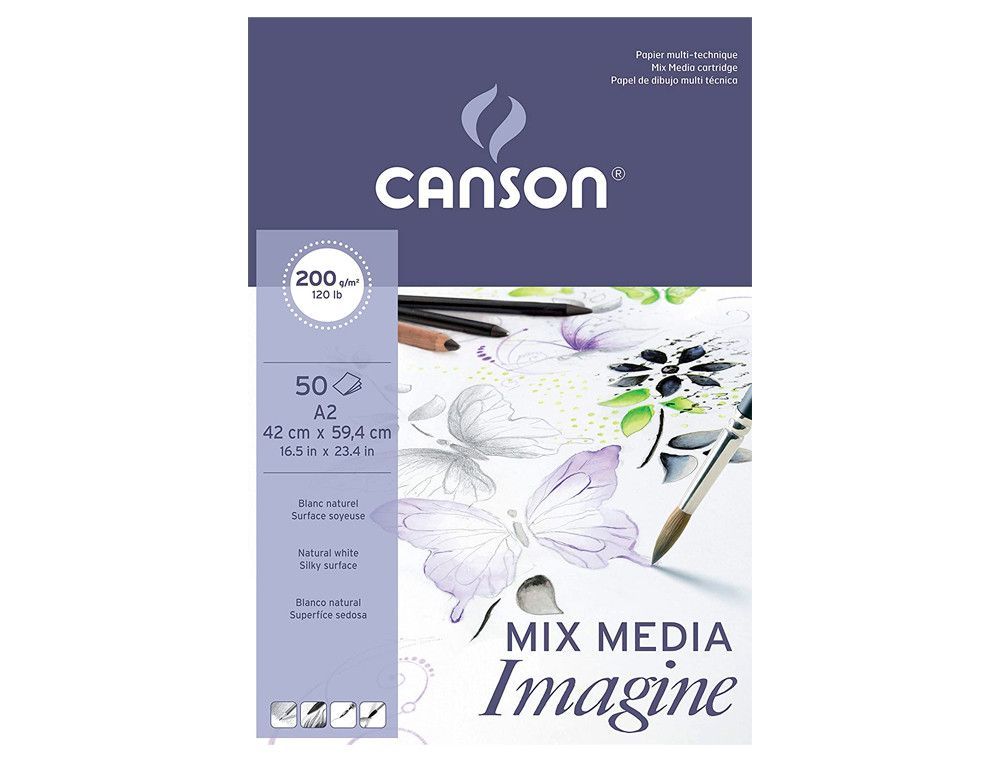 Canson bloc imagine 50 hojas 200g. A2 200006003