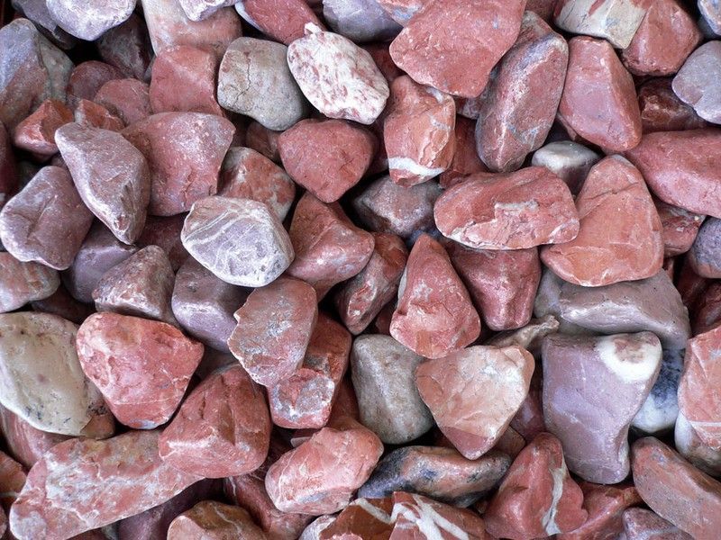 Canto rodado 20/30 rojo 20kg Verniprens