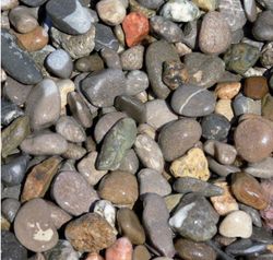 Canto rodado limpio de rio