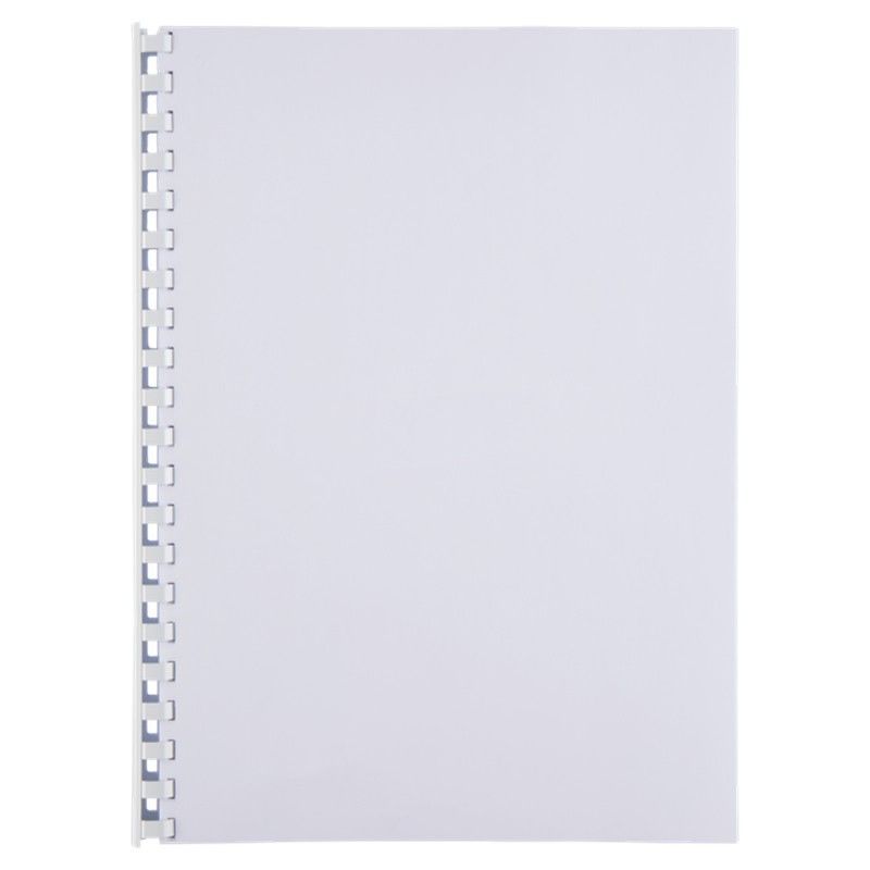 Canutillo plástico DIN A4 GBC 16 mm (Caja 100), blanco