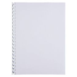 Canutillo plástico DIN A4 GBC 16 mm (Caja 100), blanco